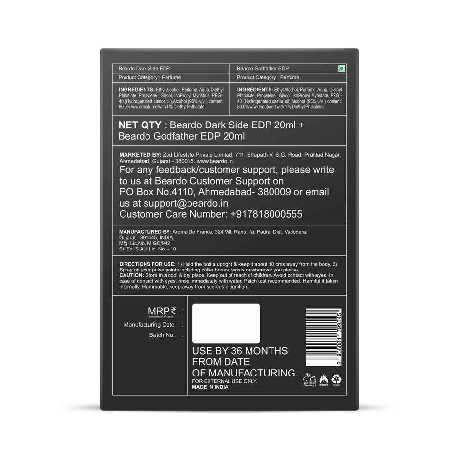 Beardo Darkside & Godfather Eau De Parfum Combo