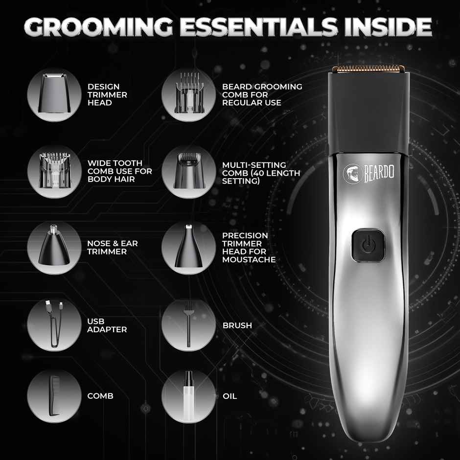 Beardo Chrome Beast Grooming Kit