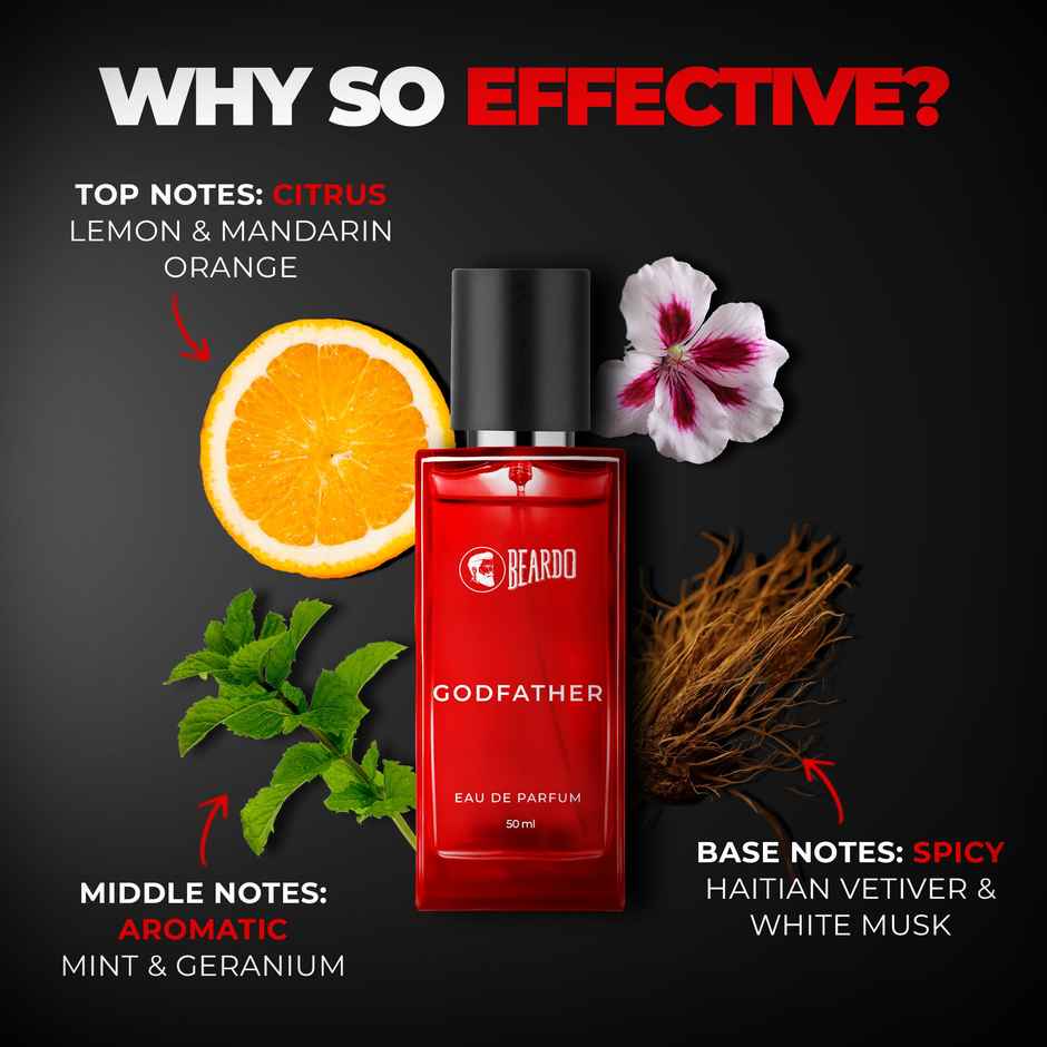 Beardo Godfather Long Lasting Eau De Parfum For Men | Signature Fragrance