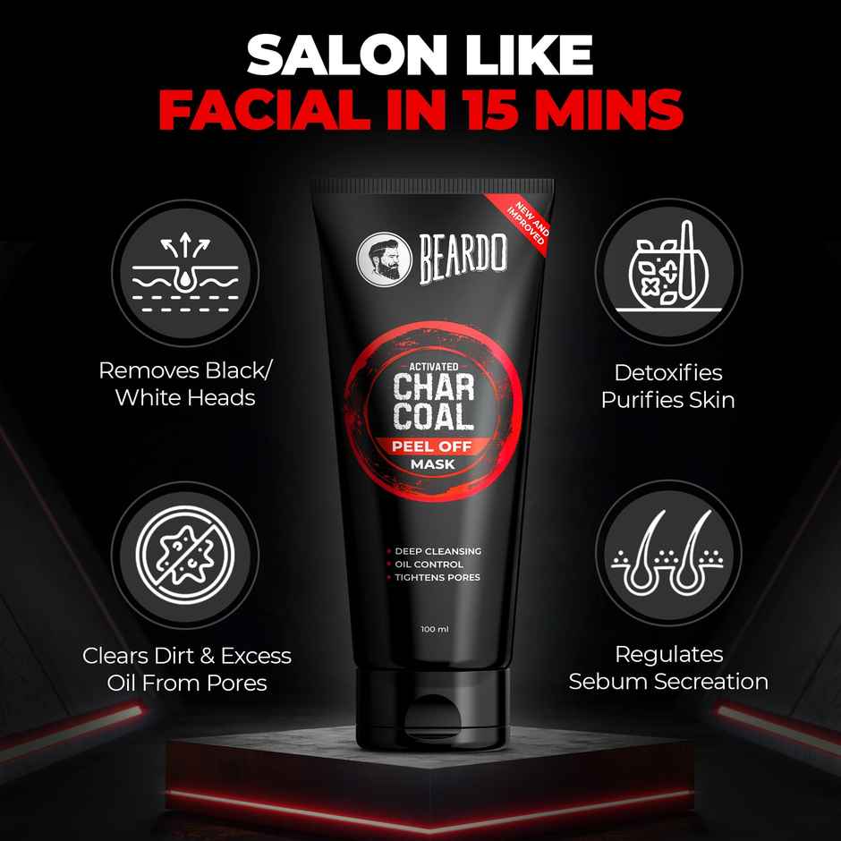 Beardo Activated Charcoal Peel Off Mask