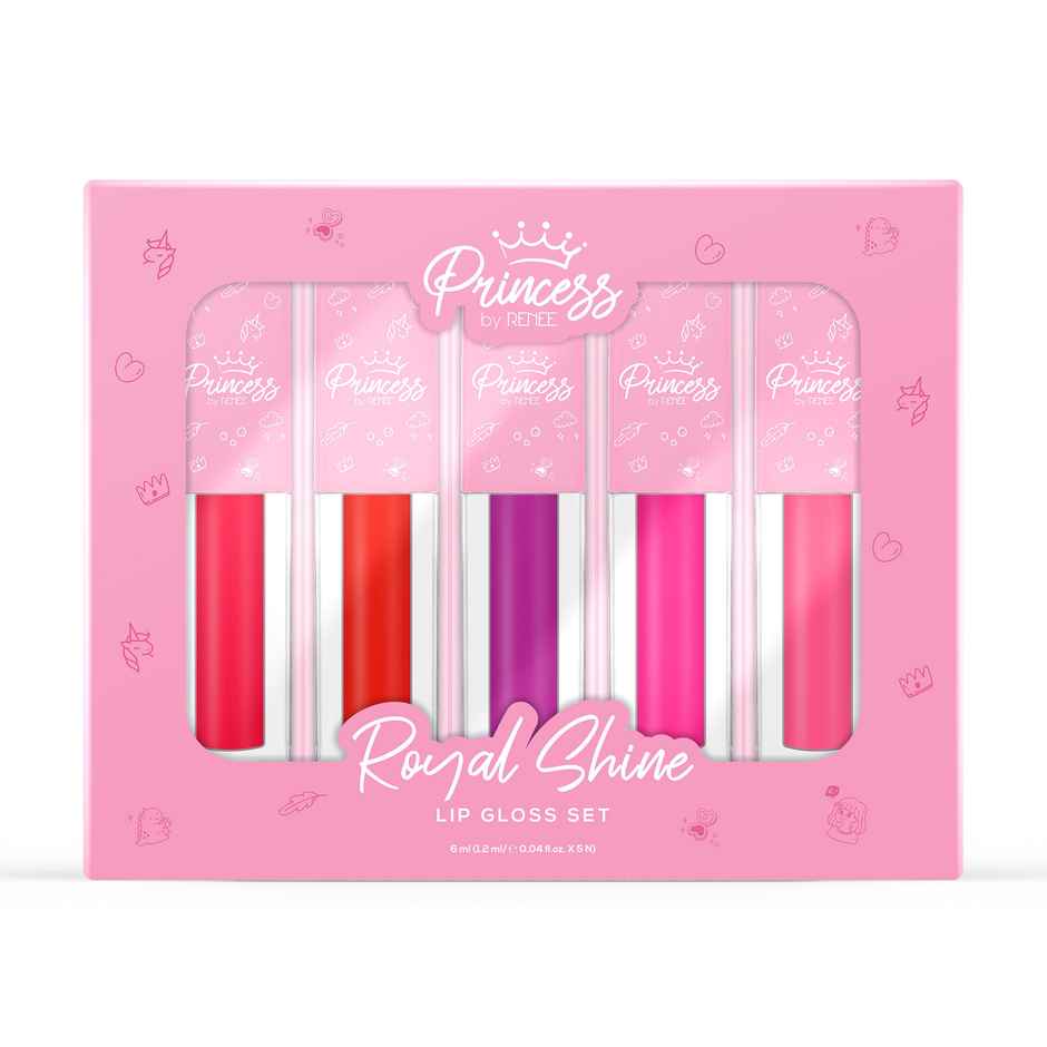 Princess By Renee Royal Shine Lightly Tinted Super Glossy Lip Gloss Set