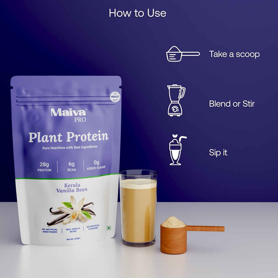 Maiva Pro Plant Protein Powder - Kerala Vanilla Bean