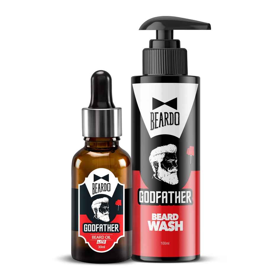 Beardo Men Set of Godfather Beard Wash + Beard Oil