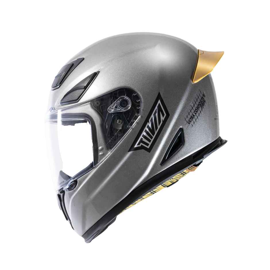 Tiivra Kalista Grey Composite Fiber Helmet - Medium