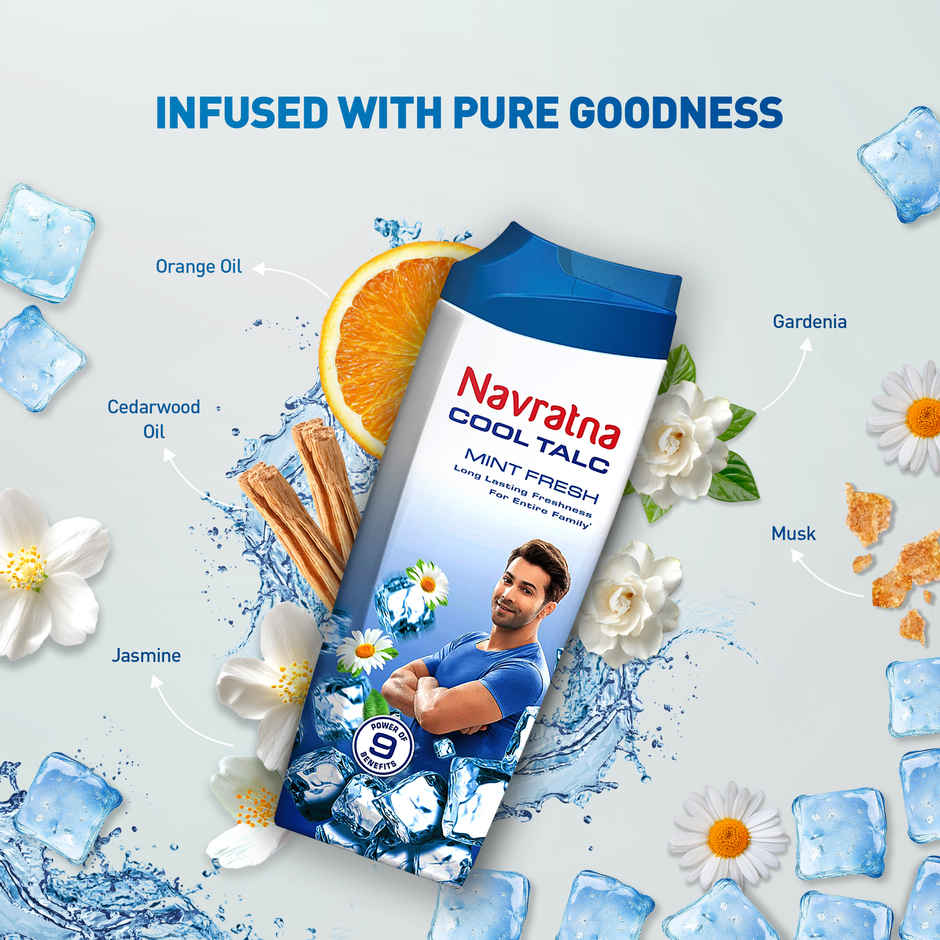 Navratna Cool Talc - Mint Fresh