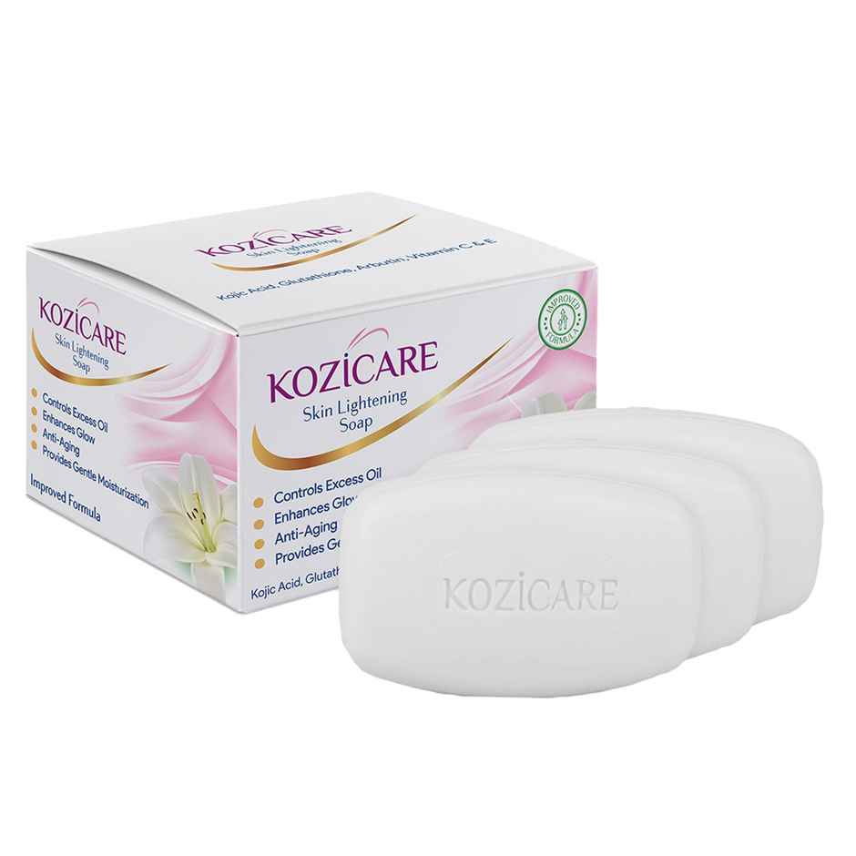 Kozicare Kojic Acid Soap And Glutathione Soap | Whitening Soap | Body Tan Removal Soap | Pack Of 3