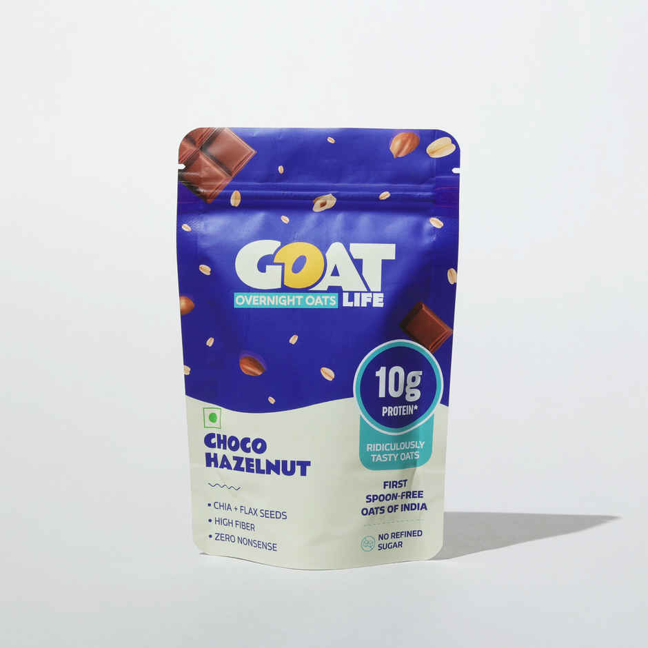 GOAT Life Choco Hazelnut High-Protein Overnight Oats