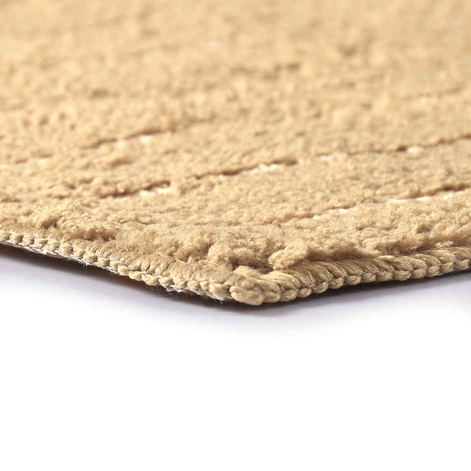 Saral Home Microfiber Anti-Slip Door/Bath Mat | 40 x 58 cm | Gold