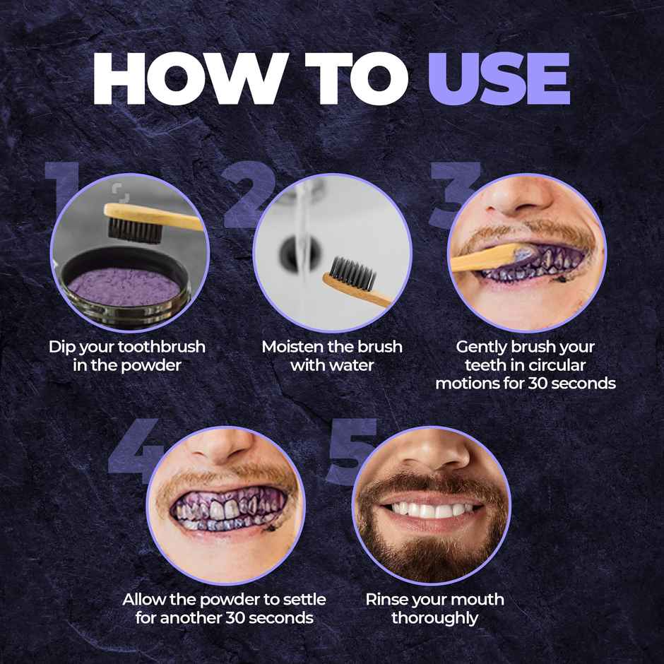Beardo Purple X Teeth Whitening Powder