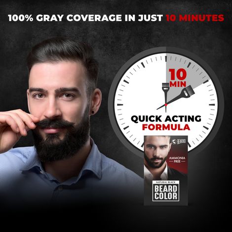 Beardo Men Natural Black Beard Colour