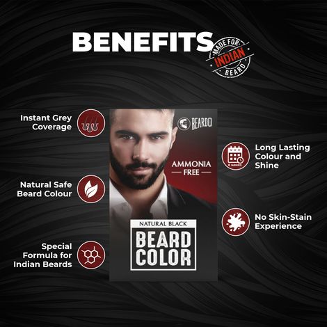 Beardo Men Natural Black Beard Colour