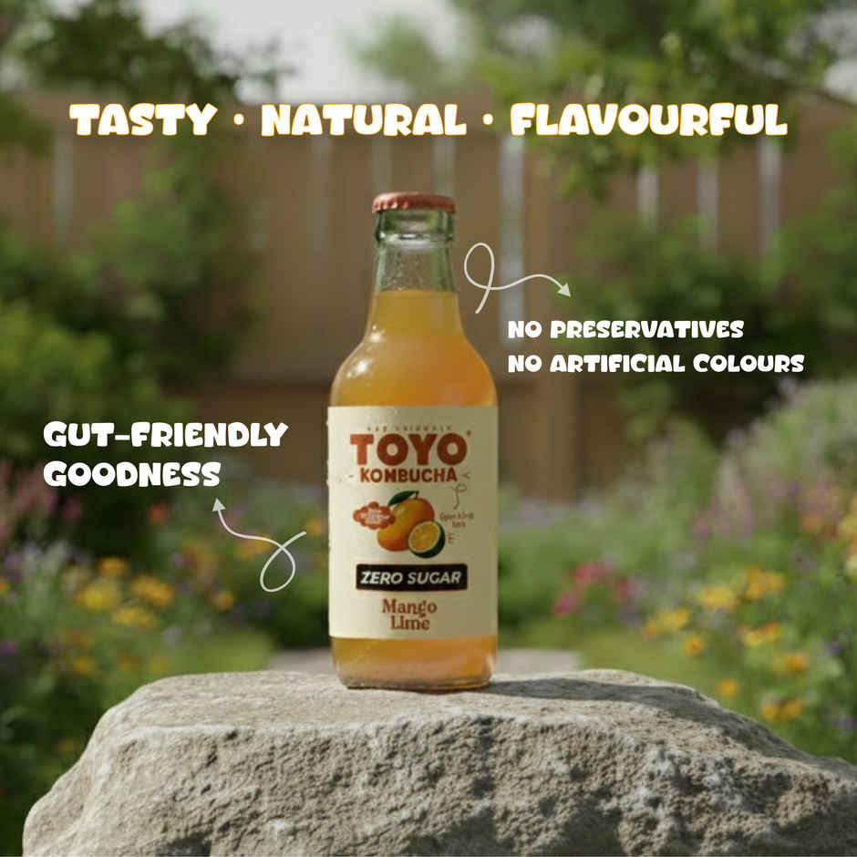 Toyo Kombucha Zero Sugar Mango Lime