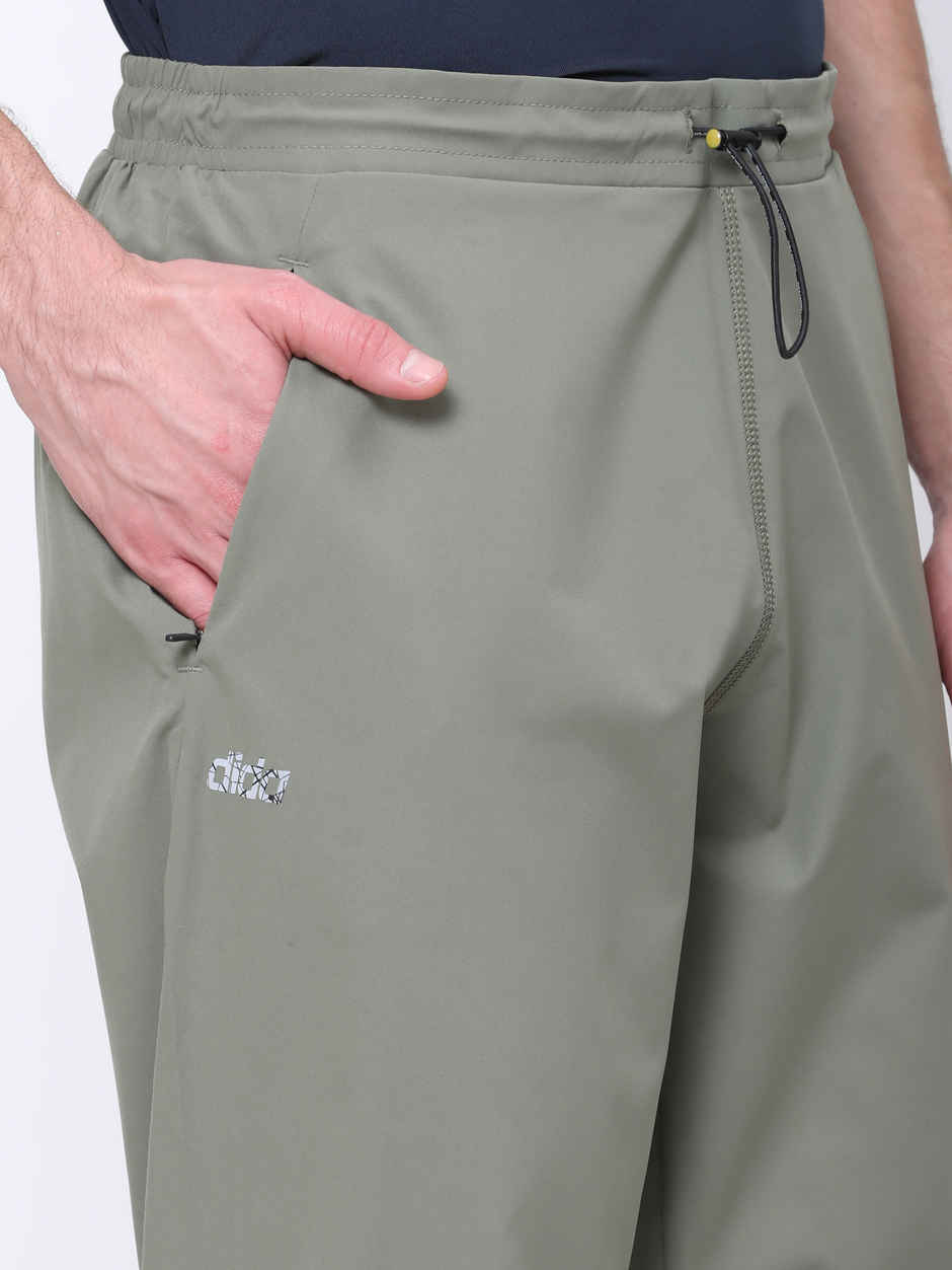 Dida Men's Track Pant Regular Comfortable Stretchable Dry-Fit | Olive - M