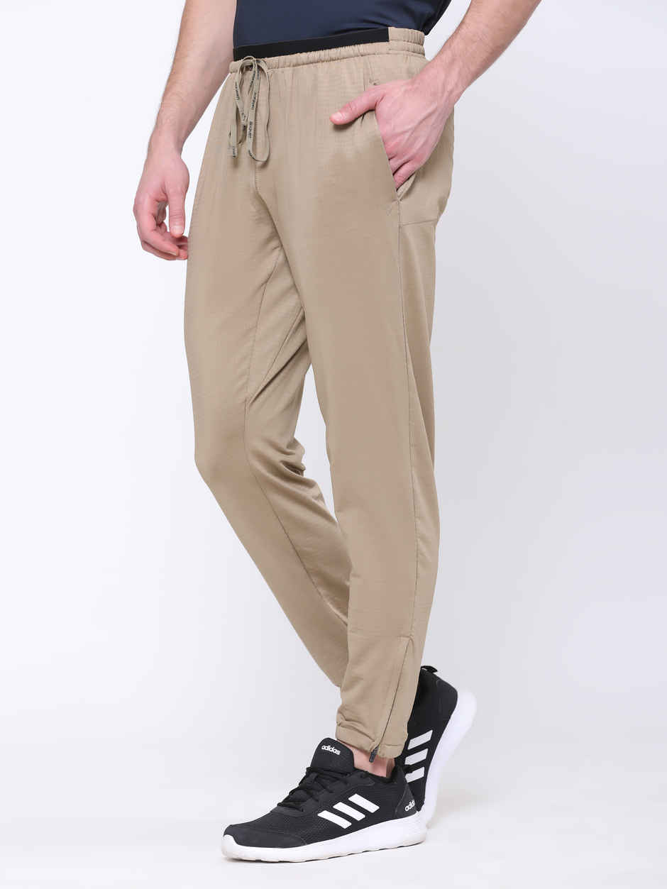 Dida Men's Track Pant Regular Comfortable Stretchable Dry-Fit | Beige - XL