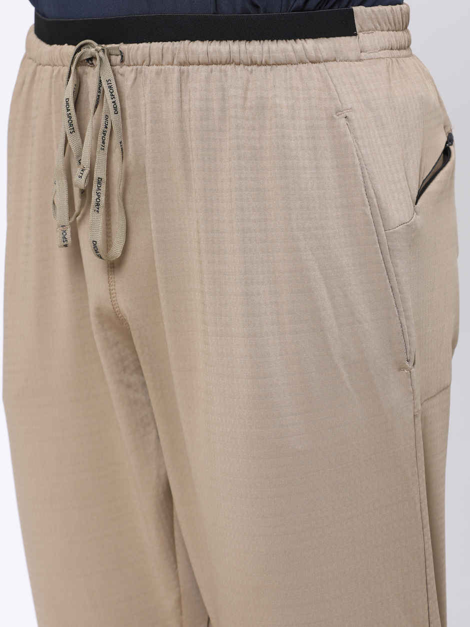 Dida Men's Track Pant Regular Comfortable Stretchable Dry-Fit | Beige - XL