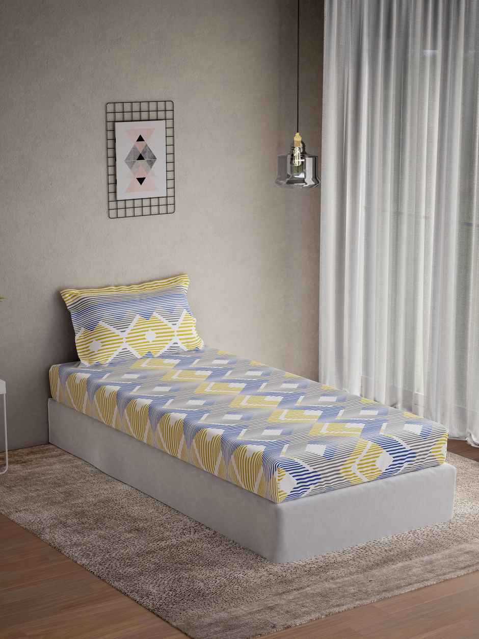 D Decor Vega Single Bedsheet Set - Thrush