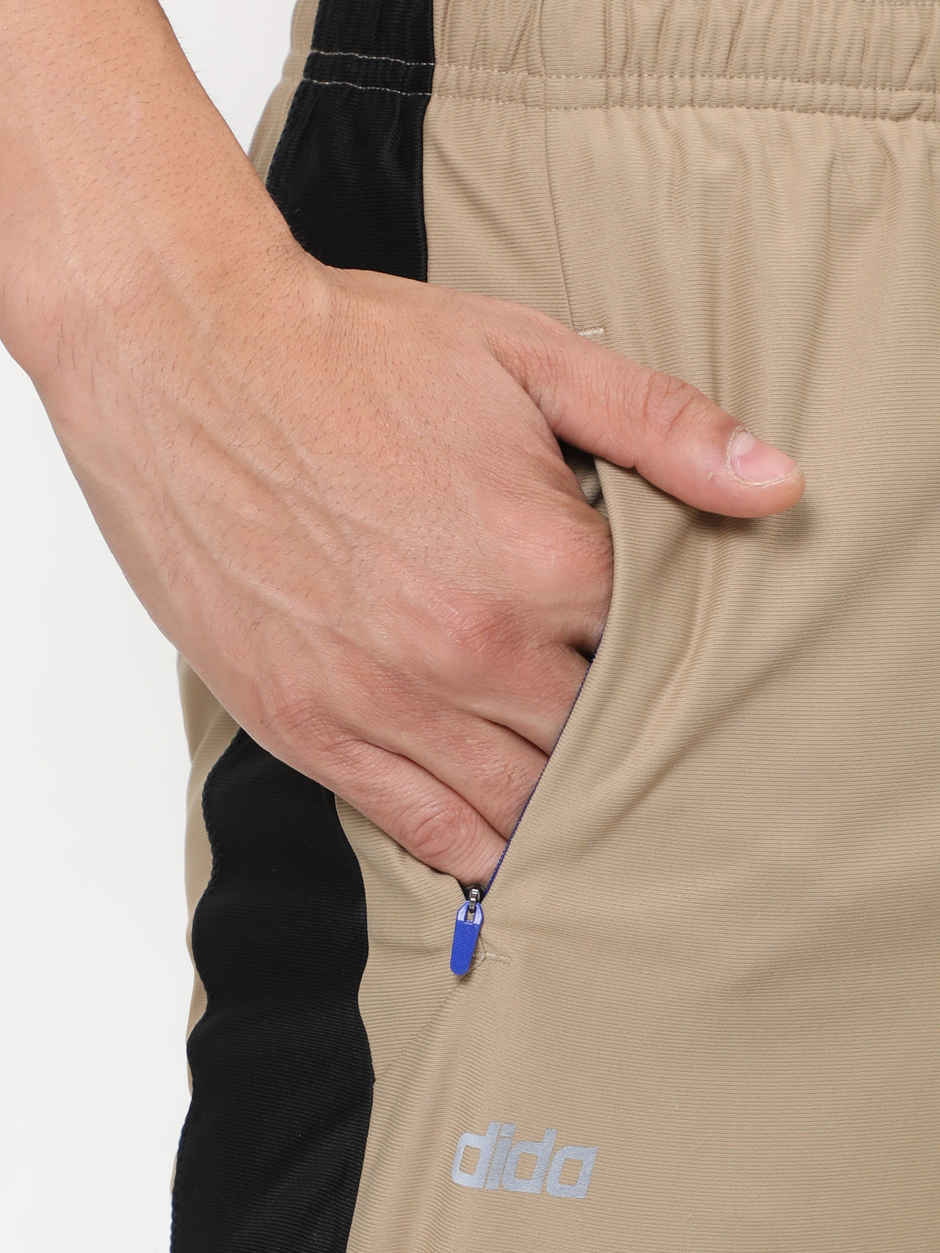 Dida Men's Track Pant Regular Comfortable Stretchable Dry-Fit | Beige - XXL