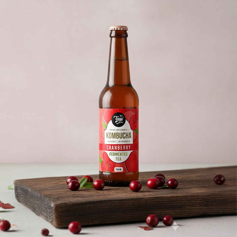 Toyo Kombucha Low Sugar Cranberry | Non-Alcoholic Kombucha