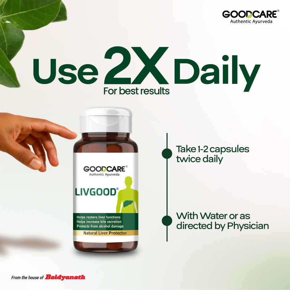 Goodcare Livgood Capsules Natural Liver Protector An Ayurveda For Healthy Liver 60 Capsules