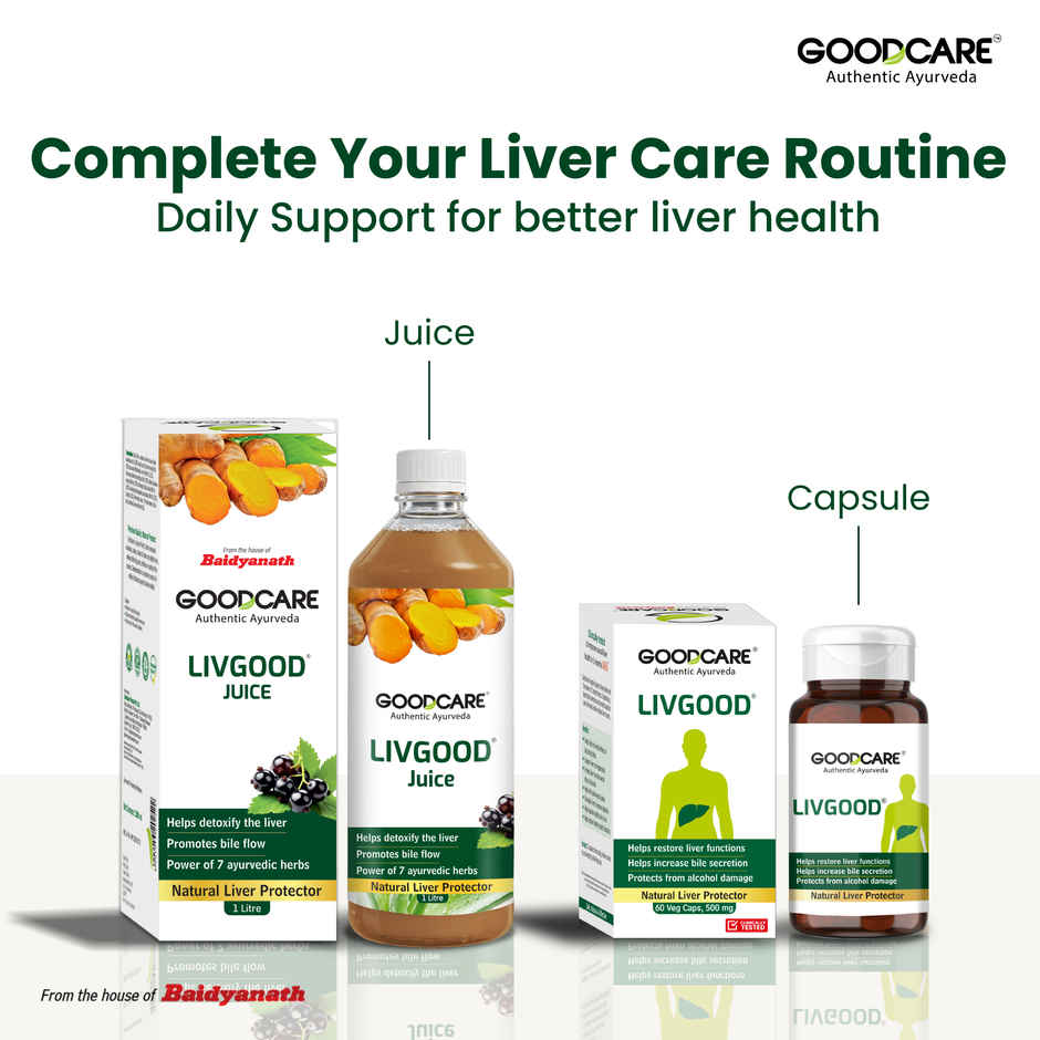 Goodcare Livgood Capsules Natural Liver Protector An Ayurveda For Healthy Liver 60 Capsules