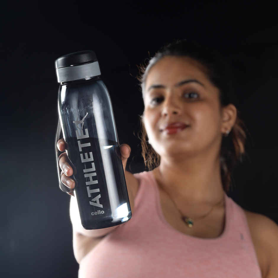 Athlete Flip Top Lid Water Bottle BPA Free Leakproof | Black | CELLO