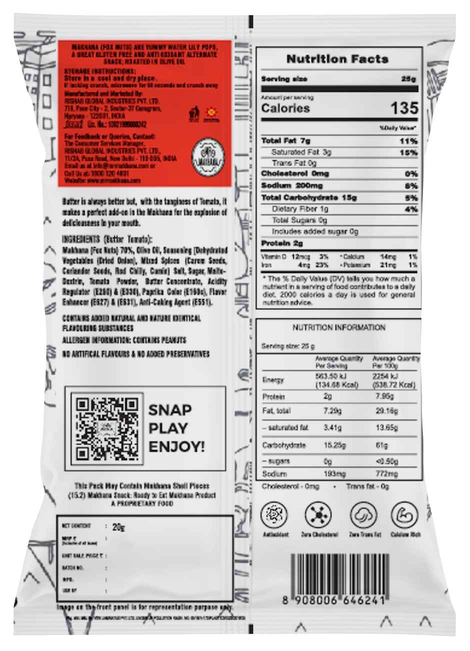 Mr Makhana Butter Tomato