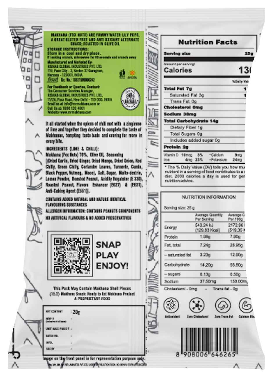 Mr Makhana Lime Chilli