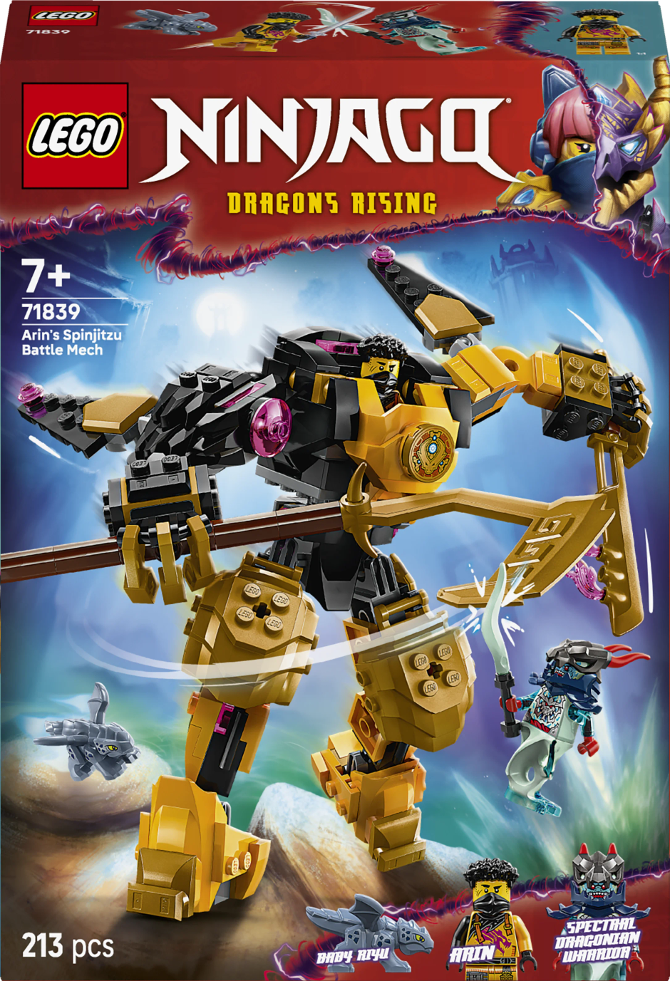 LEGO NINJAGO Arins Spinjitzu Battle Mech Toy Set 71839