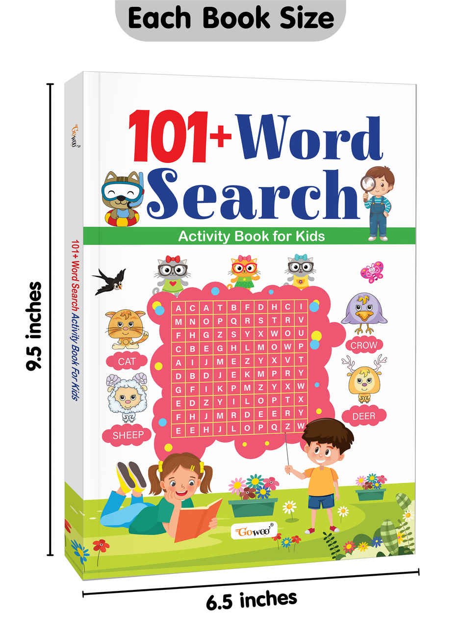 101+ Word Search Activity Book for Kids | Early Learning Activity Book | Preschool Learning Book