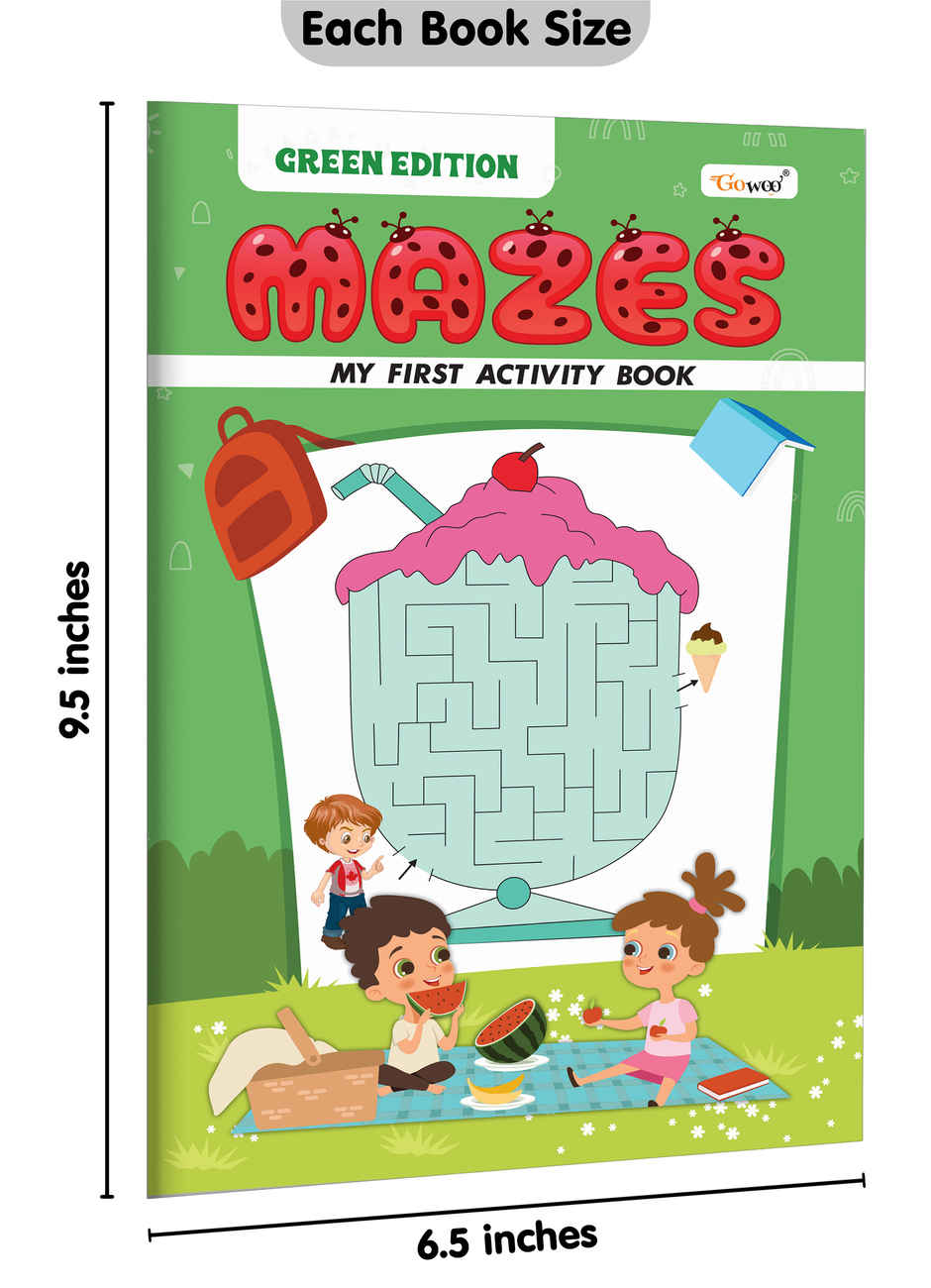 My First Activity Book Mazes | Preschool Activity Book | Workbook For Growing Minds - Green Edition