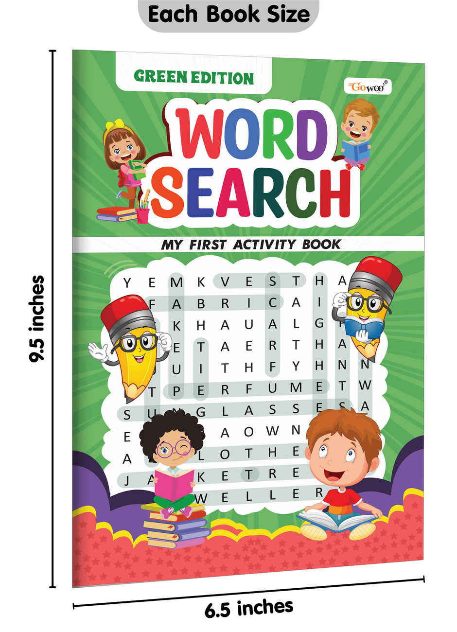 My First Activity Book Word Search | Early Learning Book | Kids Activity Workbook - Green Edition