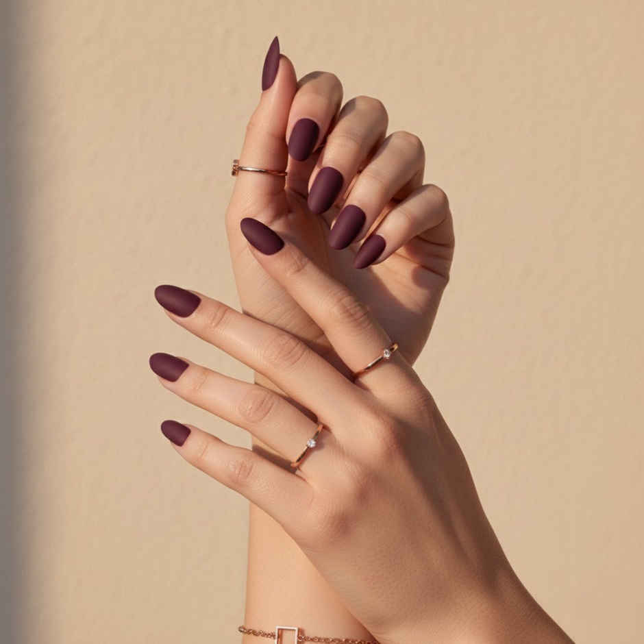 Nailinit Press On Nails | Moonchild | Reusable False Nail Extensions with Glue Tabs