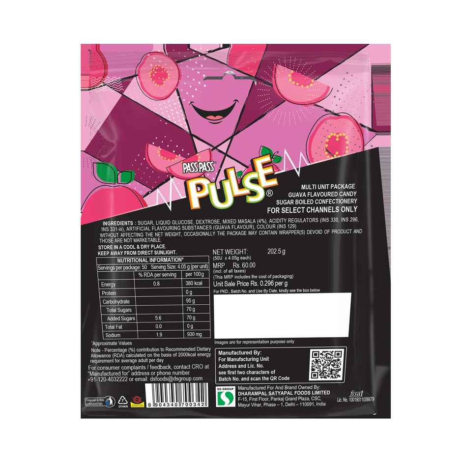 Pulse Guava 50 Candies | Candy Pack