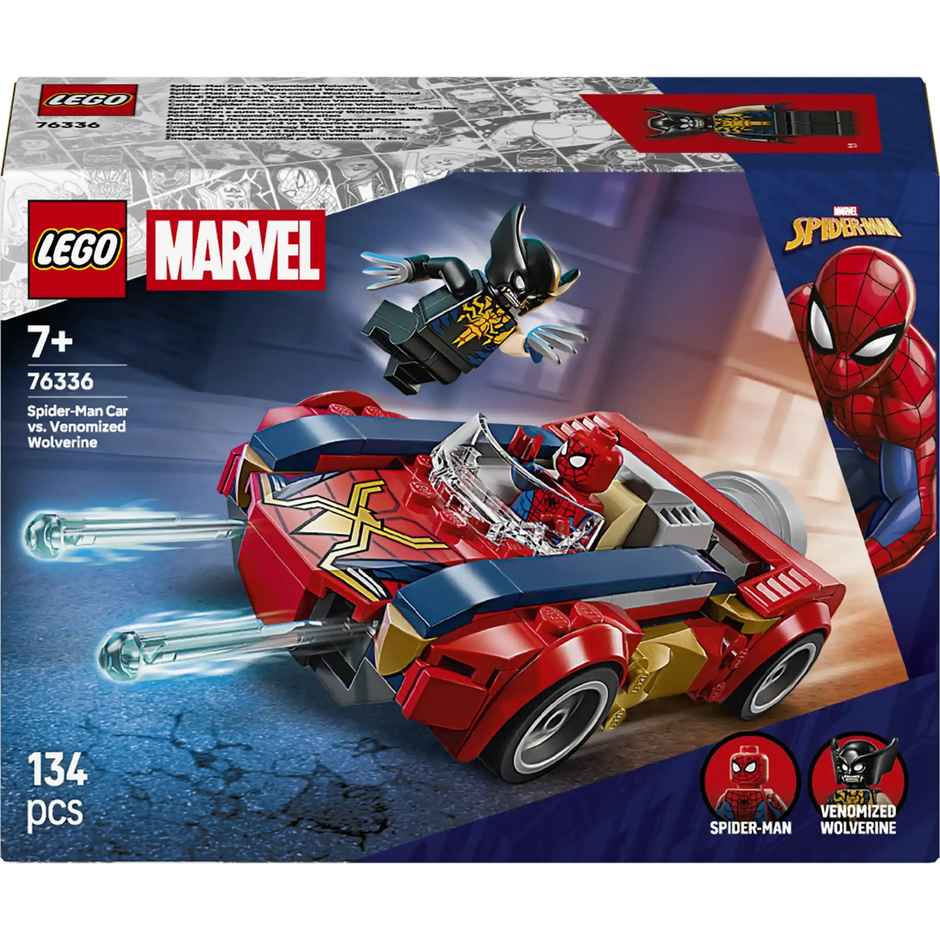 LEGO Marve SpiderMa Ca v Venomize Wolverin 76336
