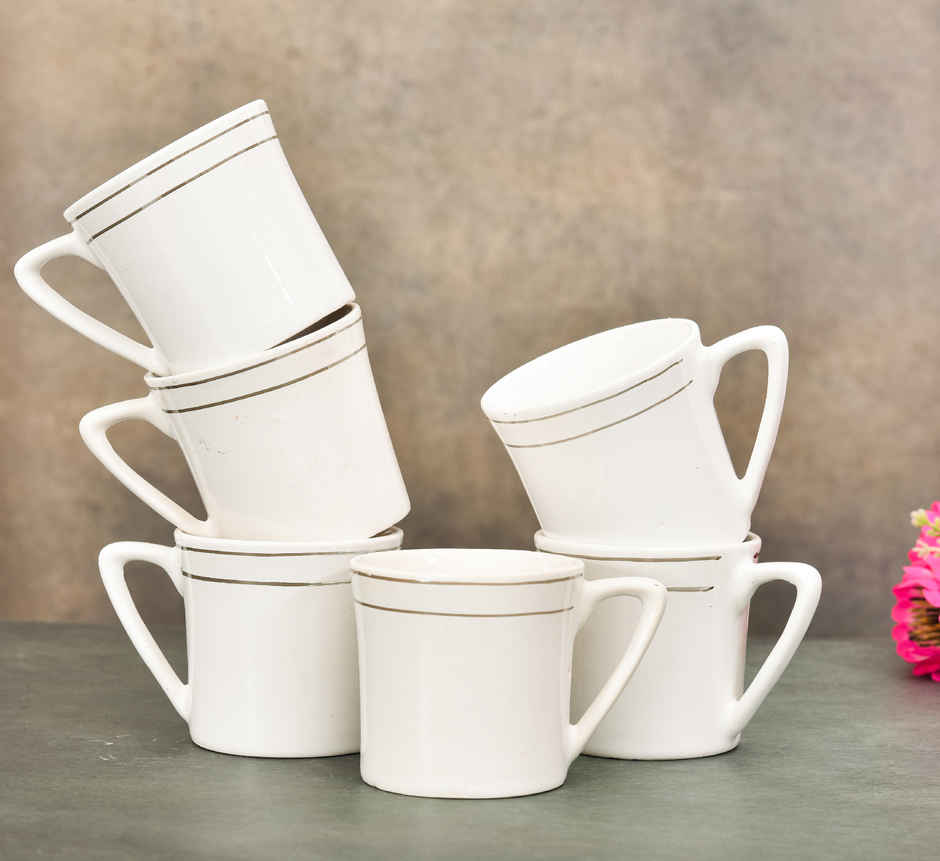 Sanjeev Kappor By OGGN Bel Bottom Silver Line Tea Mug
