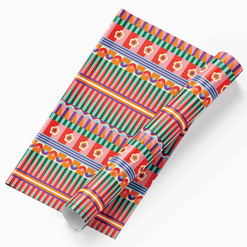 Tiger Notes Gift Wrap Geometric