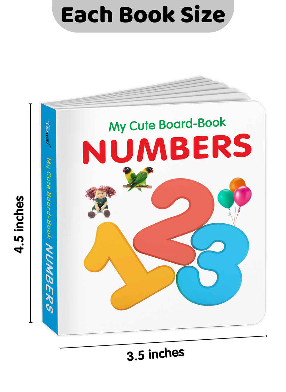 My Cute Board Book Numbers | Pocket Size Books for Children | Educational Learning Book