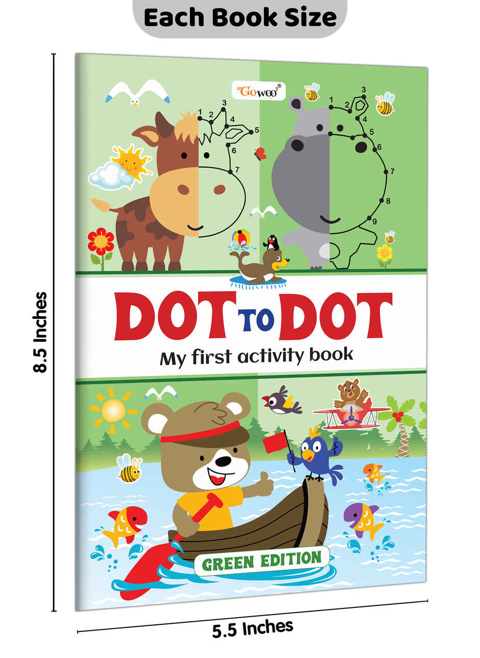 My First Activity Book -Dot To Dot | Preschool Learning Workbook | Activity Book | Green Edition