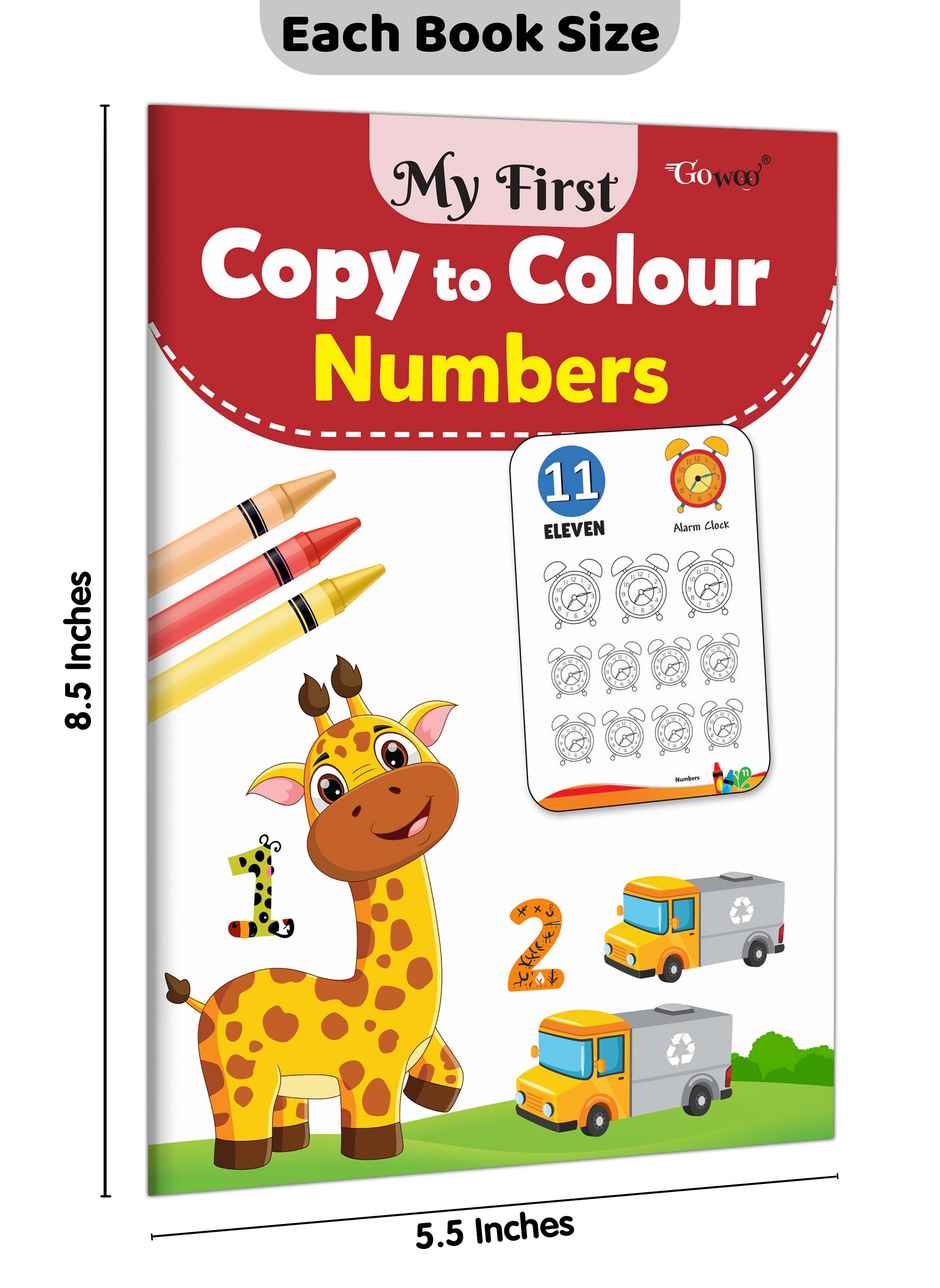 My First Copy To Colour - Numbers | Picture Colouring Book | Fun Colouring Book Ages 3-5