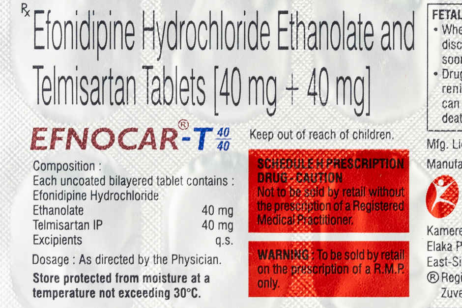 Efnocar-T 40/40 Tablet