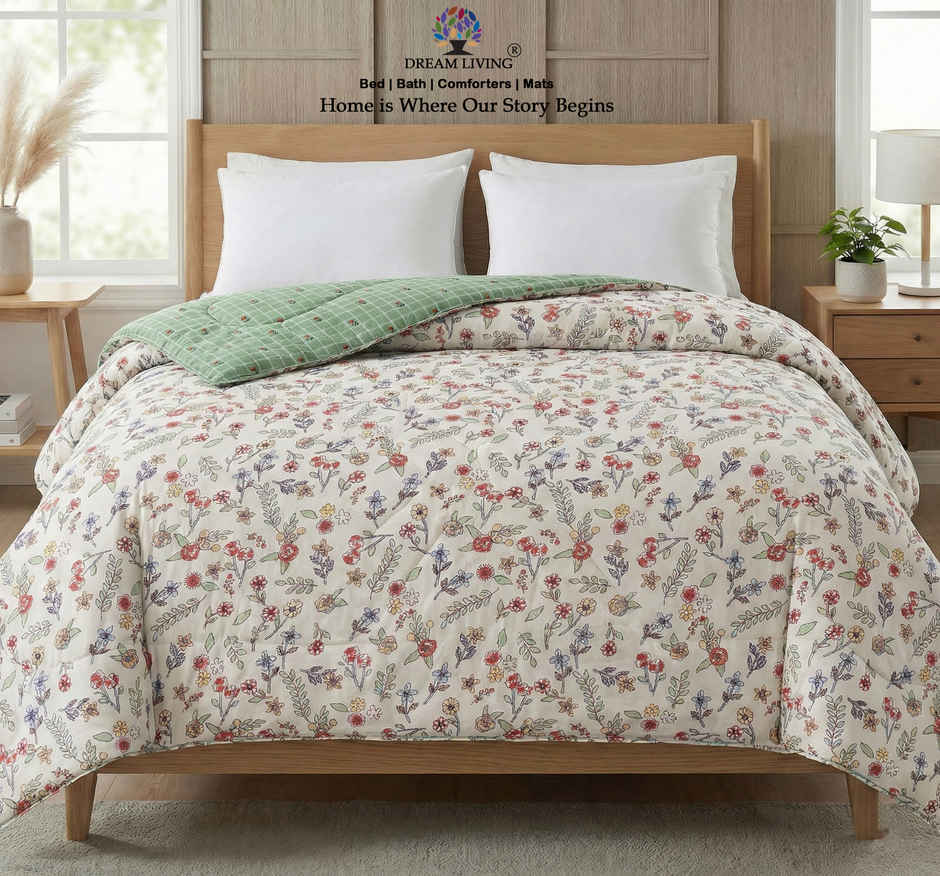 Dream Living Printed Reversible Double Bed AC Comforter 220 x 230 cm