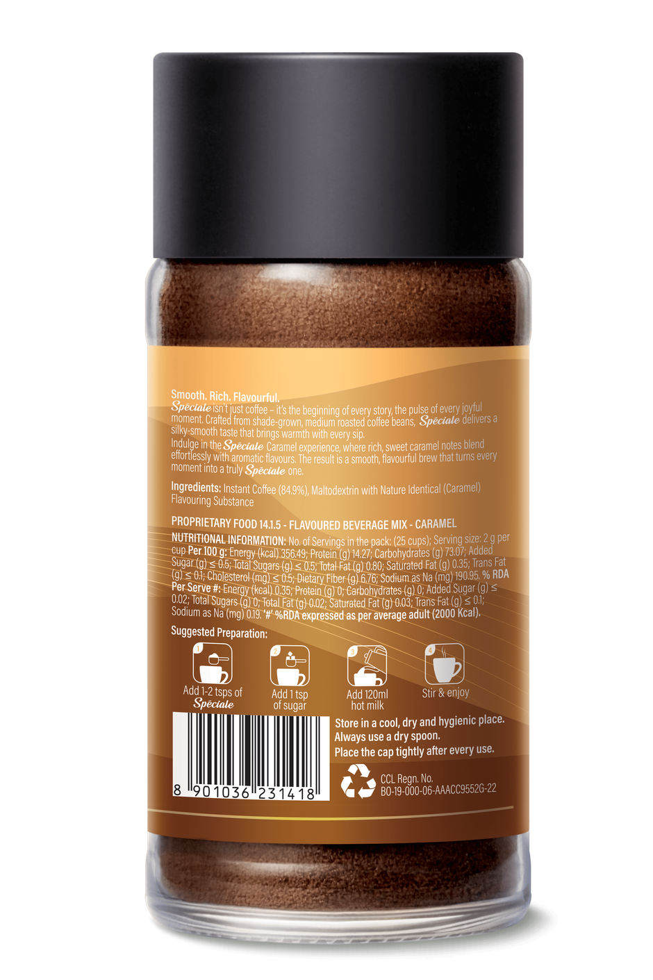 Continental Speciale Instant Coffee - Caramel | Jar