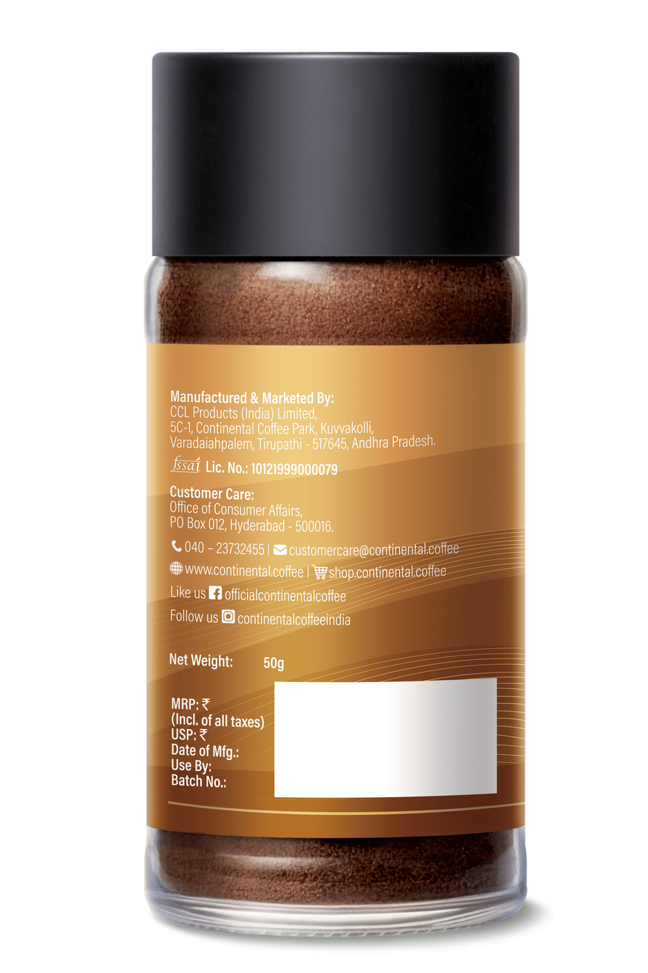Continental Speciale Instant Coffee - Caramel | Jar