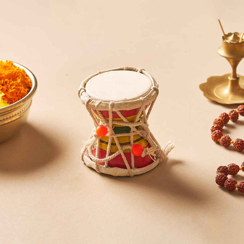 Handcrafted Wooden Damroo | Svasti