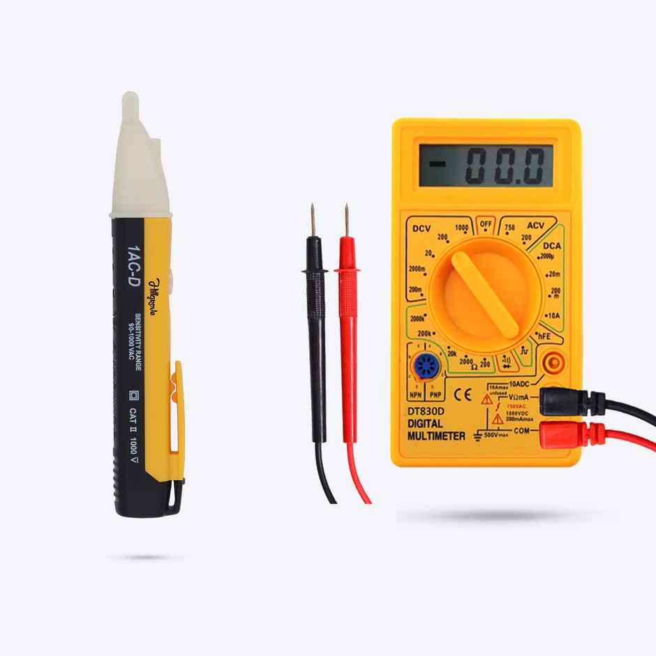 Hillgrove Hzp159M1 Electrical Pocket Pen Non Contact Voltage Detector/Tester With Multimeter