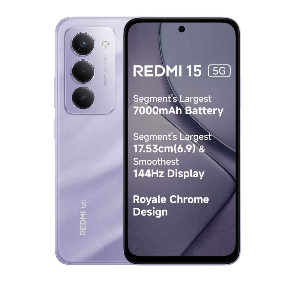 15 Smartphone | 6 GB RAM | 128 GB Storage | 6.9 in Display | 5G | Sandy Purple