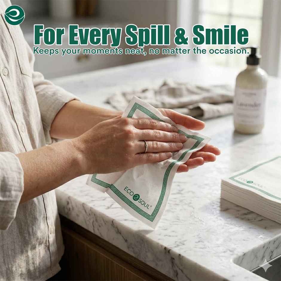 ECO SOUL 2Ply | 50 Count | Disposable Paper Napkin