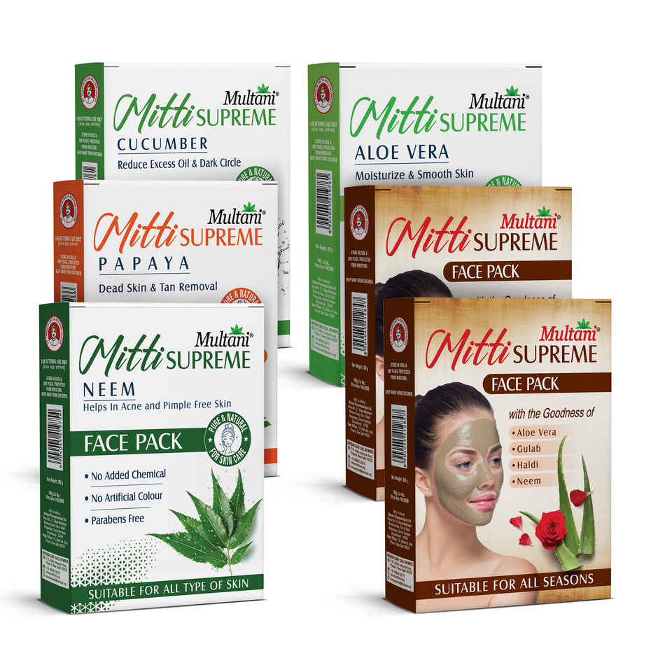 Multani Mitti 100% Pure Face Powder | Skin Brightening & Instant Glow