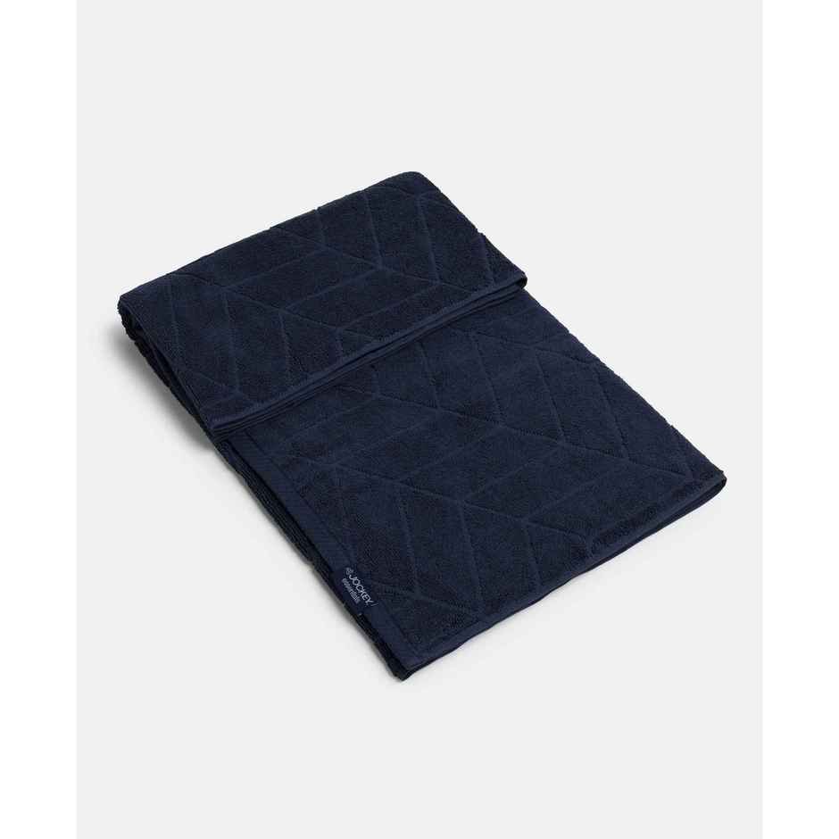 Jockey T102 Men's Cotton Terry Ultrasoft and Durable Patterned Bath Towel | Navy