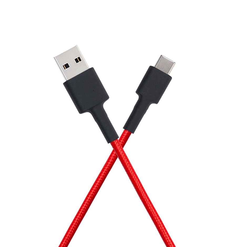 Xiaomi Braided Usb Type-C Cable | 100 cm | Red With Logo